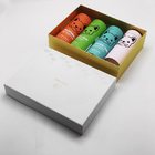 Custom CMYK Paper Gift Box Rigid Cardboard PET Food Clothes T Shirt Shoes Packaging