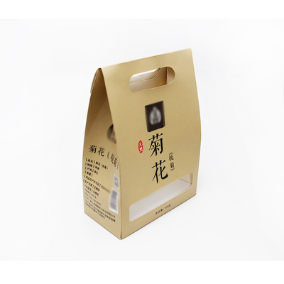 CMYK Biodegradable Packaging Bags Craft Kraft Grocery Take Away Paper Bag For Food