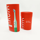 FDA Paper Cans Packaging Craft Storage Twist Oval Toothbrush Recyclable Kraft Paper Tube