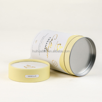 Food Grade Tea Paper Jar Customized Craft Paper Bio-degradable Cylinder Carton Packaging Tube Sealed Moisture-proof Chewing Gum