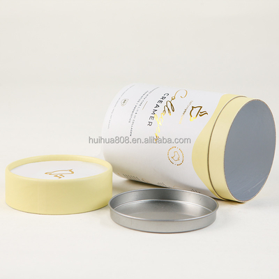 Food Grade Tea Paper Jar Customized Craft Paper Bio-degradable Cylinder Carton Packaging Tube Sealed Moisture-proof Chewing Gum