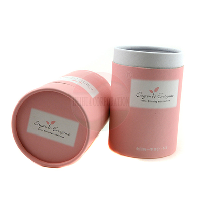 Biodegradable White Cardboard Paper Cans Packaging Embossing