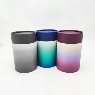 Biodegradable Empty Paper Tea Tube For Food Cylinder Round Packaging