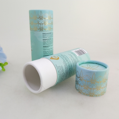 Wholesale Recyclable Paper Cans Packaging Cardboard Perfume Essential Oil Container Paper Tube