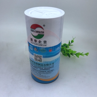 Plastic Sifter Paper Tube Box Salt Packaging Cardboard Shaker Lid Custom Paper Can