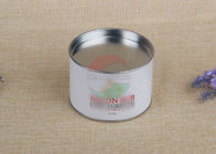 Salt Paper Tube Packaging Cylinder White Spice Packaging Box With Silver Movable Lid