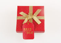 Red Present Packaing Cardboard Gift Boxes For Watch / Chocolate / Necklace