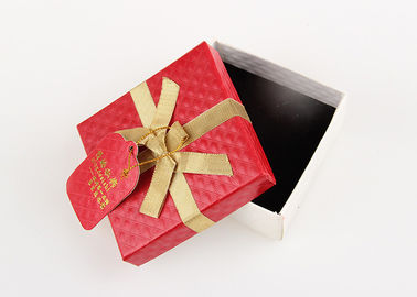 Red Present Packaing Cardboard Gift Boxes For Watch / Chocolate / Necklace