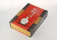 Chinese Style Rigid Paper Flip Cardboard Gift Boxes With Pantone &amp; CMYK