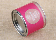 Pink Metal Milk Lids Composite Paper Can For Seed / Crafts /