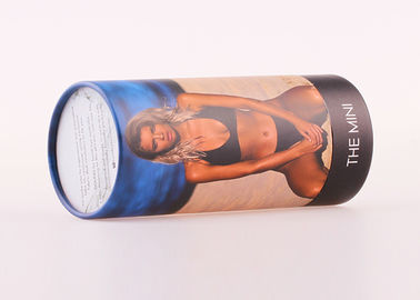 CMYK Printing Paper Tube Packaging , Underwear Cylinder Tube Packaging