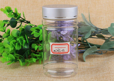 Transparent PET Plastic Cosmetic Jar Container with Aluminum / Plasitc Cap