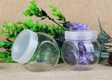 Special Style Clear Plastic Cylinder / Security Screw Cap Bottle Food Grade