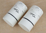 Food Package Tea Paper Tube Packaging Flat Top / Bottom Canister Custom Paper Tubes