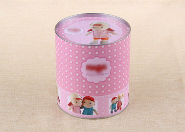 Pink Food Grade Kraft Paper Cans Packaging Aluminum Foil Liners Composite Can