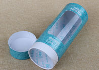 73mm Diameter Customized Paper Cans Packaging With Clear PVC Window QS Approval