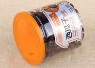 Food Grade Visible Cylinder PET Plastic Jars 307# For Melon Seeds Packaging