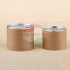 Customised Size Aluminum Pull Tab Ring Kraft Paper Tube For Nuts Packaging