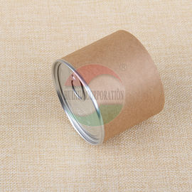 Customised Size Aluminum Pull Tab Ring Kraft Paper Tube For Nuts Packaging