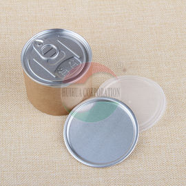 Customised Size Aluminum Pull Tab Ring Kraft Paper Tube For Nuts Packaging