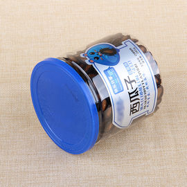 Aluminum Easy Open Lid Plastic Cylinder Containers Nuts Packaging Canister