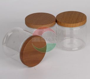 Clear Wide Mouth Plastic Jar Recycled Pet Plastic Bottles With Screw Cap