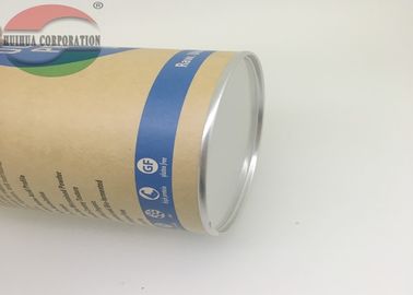 Paper Superfoods Muesli Tin Tube Packaging With Penny Lever Lid