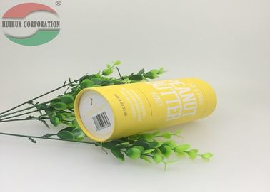 Yellow Cardboard Cylinder Paper Tube Packaging For Honey Bottle Anti-rust