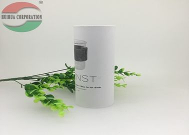 Paper Cylinder Containers / White Cardboard Tube For Glass Bottle Packaging