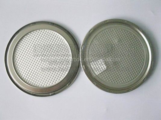 Internatonal Standard Size #209 #211 #300 #307 #401 #502 Aluminum Peel Off Easy Open Lids For Paper Tube Plastic Can