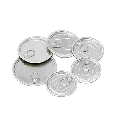 Internatonal Standard Size #209 #211 #300 #307 #401 #502 Aluminum Peel Off Total Open Easy Open Lids For Paper Tube Plastic Can