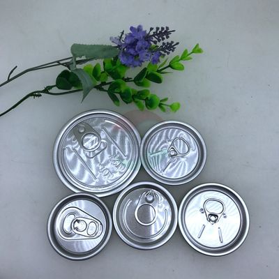 Internatonal Standard Size #209 #211 #300 #307 #401 #502 Aluminum Peel Off Total Open Easy Open Lids For Paper Tube Plastic Can