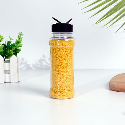 Customized Samples Spice Pepper and OEM Branding Shaker Lid Jar for Clear Plastic Cylinder 200ml Shaker Lid Bottle