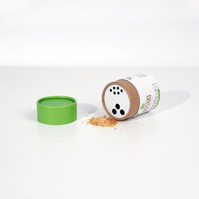 Eco-friendly Spice Paper Tube Packaging for Food Grade Tea Package Custom Size and Design Available FDA-SGS and ISO9001 Certified