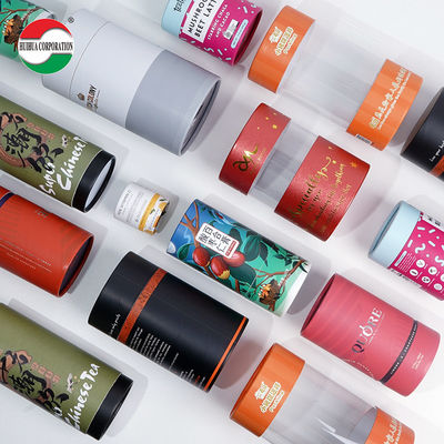 Biodegradable Eco Friendly Cosmetics Cylinder Tea Packaging Lipstick Cardboard Paper Tube Packaging