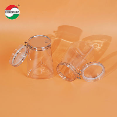 1080ML Recycled Transparent Storage Plastic Clear PET Cans Sealed Jar With Screw Lid Pet Food Coffeeealed Jar