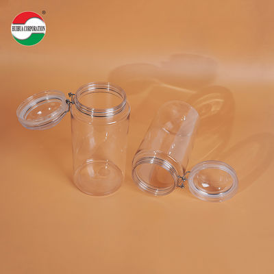 High End High Good Airtight Plastic PET Can with Iron Ring for Dried Meat Floss
