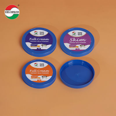Round PE Plastic Screw-On Cap Lids Pop Top Bottle Jars Caps Plastic Cover for Milk Powder Jar Inner Film