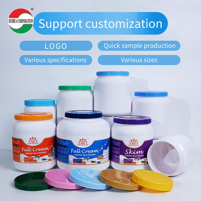 White 1000ml 2000ml 2200ml 2300ml 2625ml 4000ml PET Milk Powder Jar Whey Protein Container with Screw Top for Sugar Baby Food