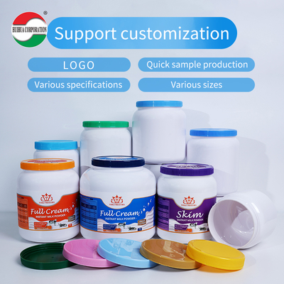 2200ml Factory Direct Recycled Food Grade Round PET Plastic Bottles Powder Jars Cans Milk Protein Powder Container