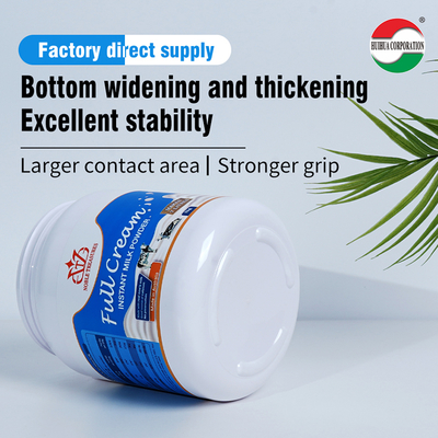 2200ml Factory Direct Recycled Food Grade Round PET Plastic Bottles Powder Jars Cans Milk Protein Powder Container