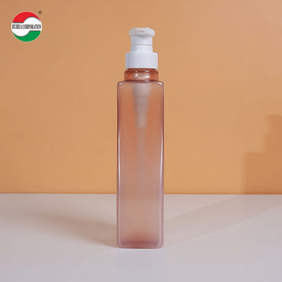 Clear PET Jars For Shampoo Shower Gel 500ml Plastic Bottle With Pump Press Lid Customized Service Available