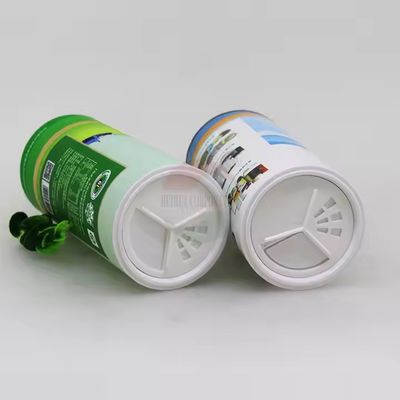 Biodegradable Kraft Paper Tube Custom Salt And Pepper Shaker For Seasoning Plastic Sifter Lid Packaging Disposable