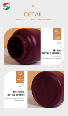 Clear Plastic Cylinder 1000ml HDPE Bottle for Weed Packaging PET Can with Good Sealing and Food Grade Material HDPE1000