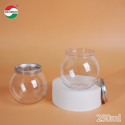 250ml 330ml 400ml 500ml 700ml Custom Size PET Bottle Jar Packaging Beverage Cans Made From Food Grade PET Material Transparent With Press Cover Easy Open Lid