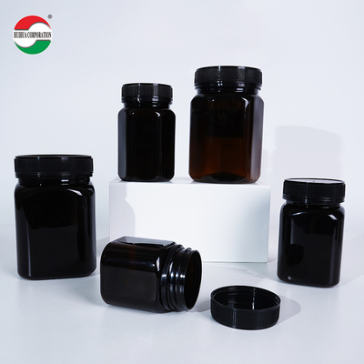 Custom Clear PET Bottle with Screw Lid for Food Grade Packaging