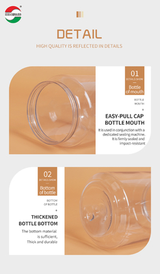 250ml PET Beverage Can for Juice and Soft Drinks with Easy Open Lid