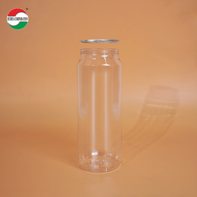 500ml Clear PET Beverage Can for Juice and Soft Drinks