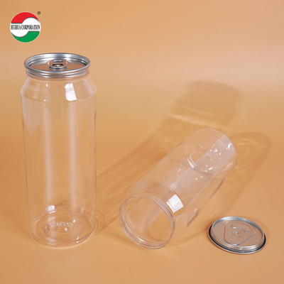 500ml Clear PET Beverage Can for Juice and Soft Drinks