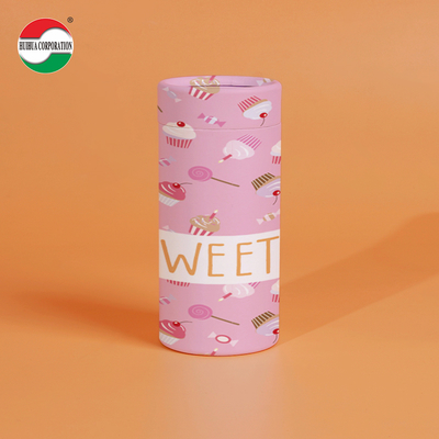 Custom Eco Friendly Biodegradable Childproof Resistant Packaging Boxes Round Shaped Cylinder Paper Tube With Child Lock